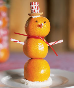 Tropical Orange Snowman