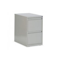 Grey 2 Drawer Filing Pedestal