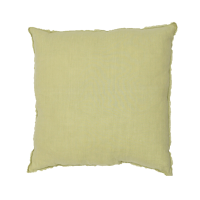 20" Chartreuse Fringed Pillow