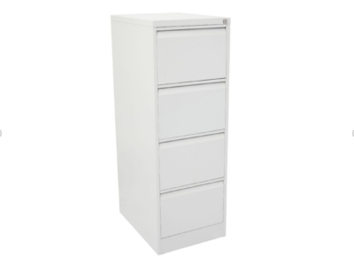 White 4 Drawer Vertical Filing Cabinet