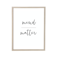 Mind Over Matter Wall Décor - 13.5" x 17.5"