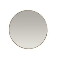 Brass Round Wall Mirror - 32"