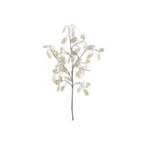 30" White Silver Dollar Spray