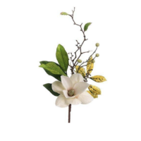 cream magnolia pick, florals barbados, home store