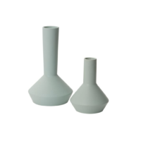 small blue cylindrical vase, modern home decor