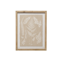 fern fronds wall print, wooden frame, wall art