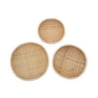 handwoven bamboo baskets, home, tabletop decor