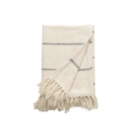 striped throw with fringe, home store barbados
