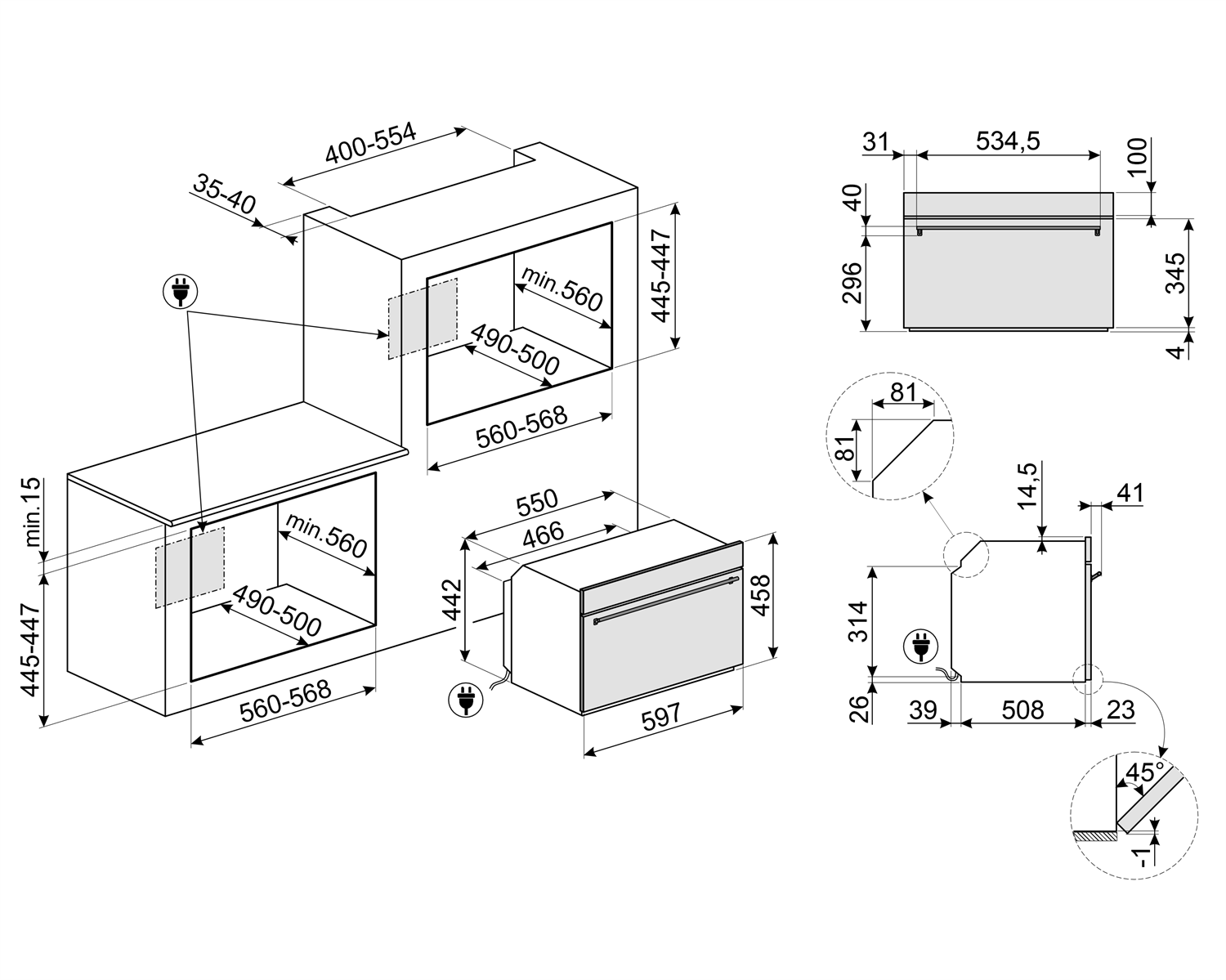 60cm Combination Microwave Oven - Image 2