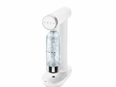 white soda maker, smeg, appliance store