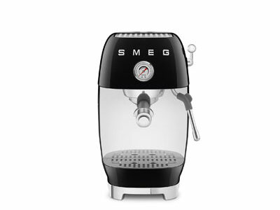 black espresso machine with cold brew, smeg, appliance store