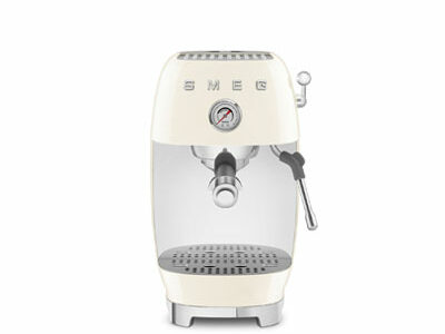 cream espresso machine with cold brew, smeg, appliance store