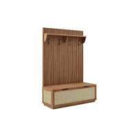 walnut storage bench