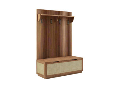 walnut storage bench